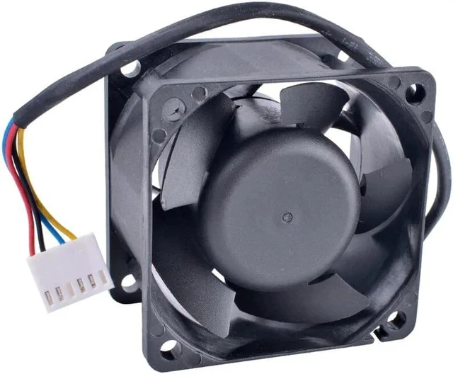Alt view image 4 of 4 - PSD1206PMBX-A 6cm 60mm fan 6038 12V 18W Double ball bearing large air volume server cooling fan