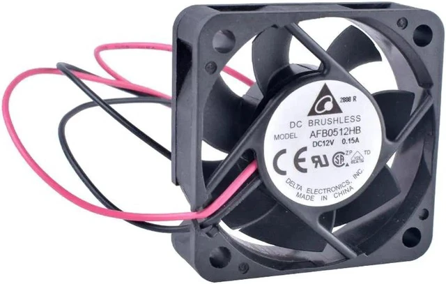 Alt view image 4 of 4 - AFB0512HB 5cm 50mm fan 5015 12V 0.15A Double ball bearing large air volume cooling fan