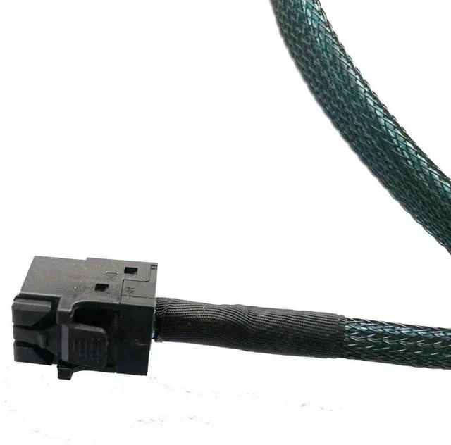 Alt view image 4 of 5 - 80cm SlimSAS 4X to Mini SAS HD 4X Cable, SFF-8654 38Pin to SFF-8643 36Pin, 24Gbps SAS / 8GT/s PCIe SAS3.0 Server Storage Cable