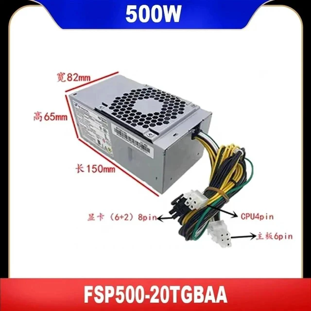Alt view image 4 of 6 - FSP500-20TGBAA/B PA-1181-10AC 10AB FSP180-10TGBAA PA-2251-2AB FSP250-20TGPAA PSU For 6Pin 500W Power Supply(FSP500-20TGBAA)