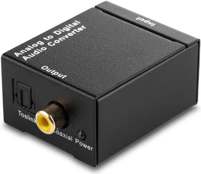Alt view image 2 of 5 - Musou RCA Analog to Digital Optical Toslink Coaxial Audio Converter Adapter with Optical Cable