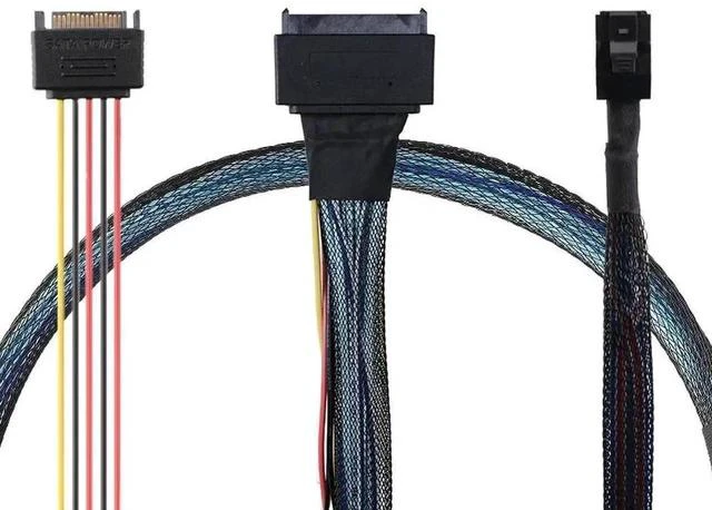 Main image of FOR SFF-8643 To U2 (SFF-8639) NVMe U2 Adapter Cable SSD Hard Disk Data Cable 80CM