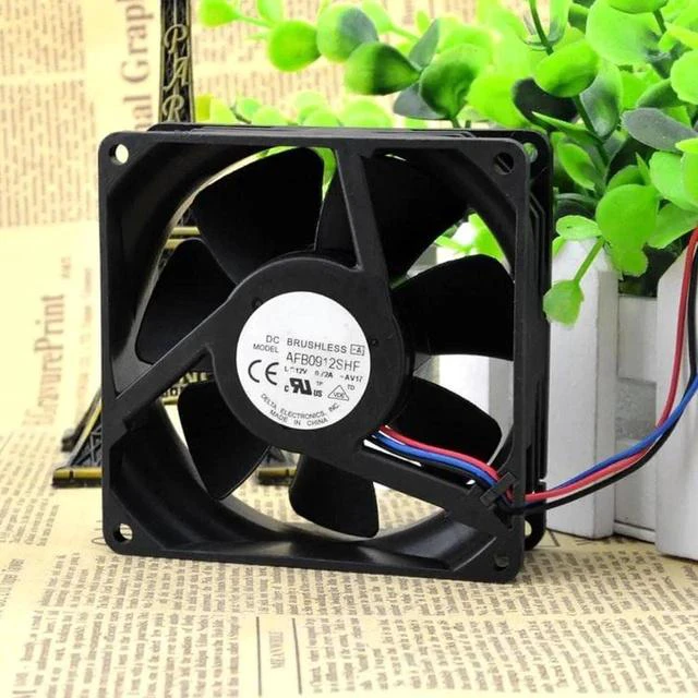 Main image of AFB0912SHF 9032 12V 0.72A 9 cm 3 wire big wind quantity double ball cooling fan