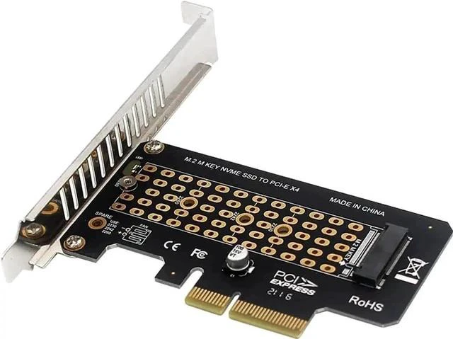 Main image of Half Height PH41 PCIe 3.0 X4 to M.2 NVMe M-Key Adapter Card, 32Gbps High Speed Expansion Card Supports 2230/2242/2260/2280 M.2 SSD, Works with PCIe X4/X8/X16 Desktop PCIe Slots