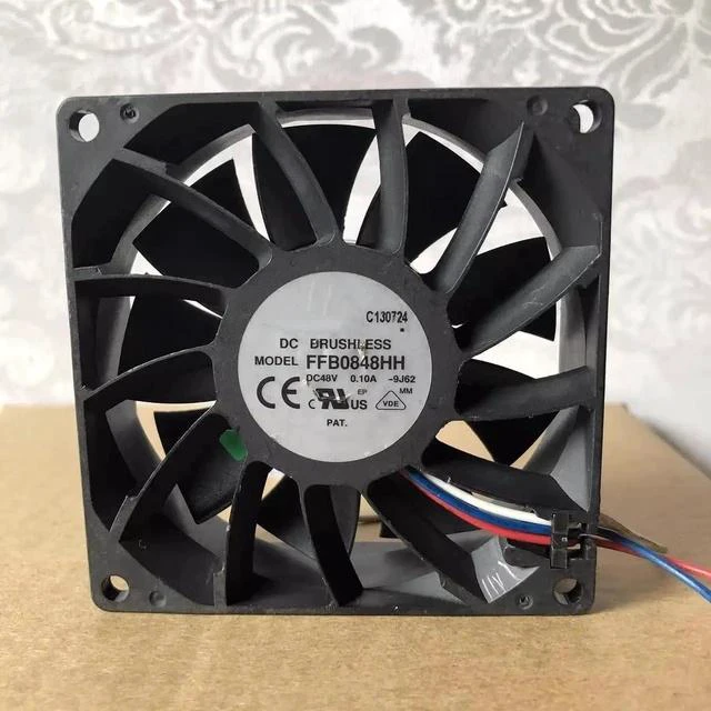 Main image of DC48V 0.10A FFB0848HH 8025 8cm 3-wire server cooling fan