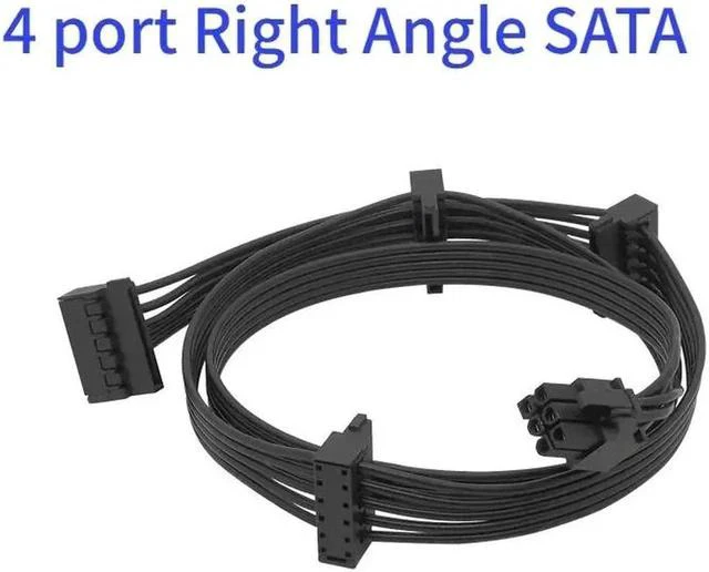 Main image of For G-450 G-550 G-650 G-750 PCIe 6 pins to Peripheral 4 Pin SATA PCI-E 8 Pin to 2 port 6+2 Pin 8Pin Power Supply cable(6pin to 4 SATA)
