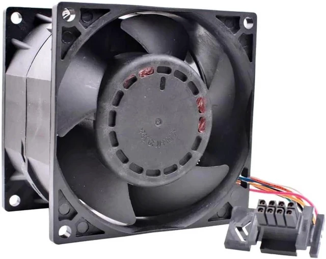 Alt view image 4 of 4 - GFC0812DS 8055 8cm 80mm fan 80x80x55mm DC12V 1.80A x3650m4 CPU cooling fan