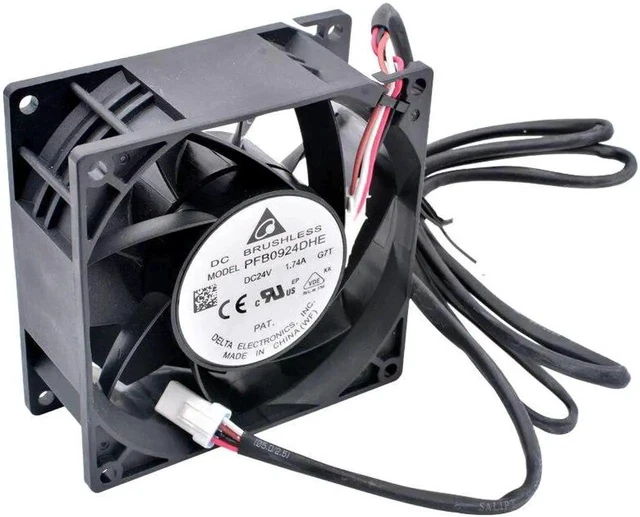 Alt view image 5 of 6 - PFB0924DHE 9cm 9.2cm 92mm fan 92x92x38mm DC24V 1.74A 4 wires IP68 waterproof cooling fan for the inverter server chassis