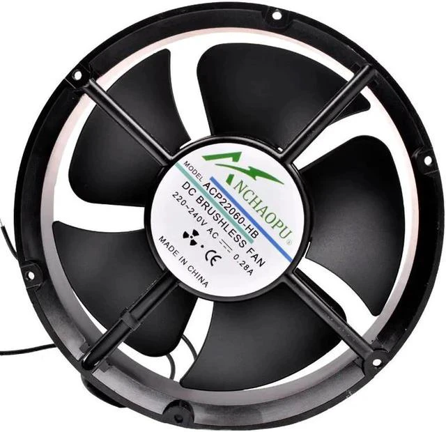 Main image of ACP22060-HB 22cm 220x220x60mm 220V 240V cabinet round bearing axial flow fan AC cooling fan