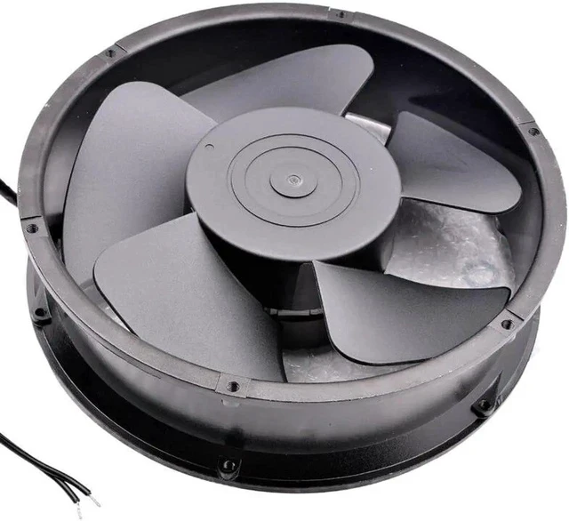 Alt view image 5 of 5 - ACP22060-HB 22cm 220x220x60mm 220V 240V cabinet round bearing axial flow fan AC cooling fan