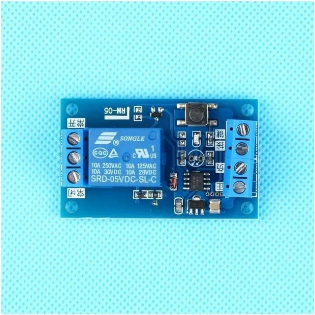 Alt view image 2 of 3 - 10pcs/lot 5V Single Bistable Relay Module Modified Car start and Stop Self-Locking Switch