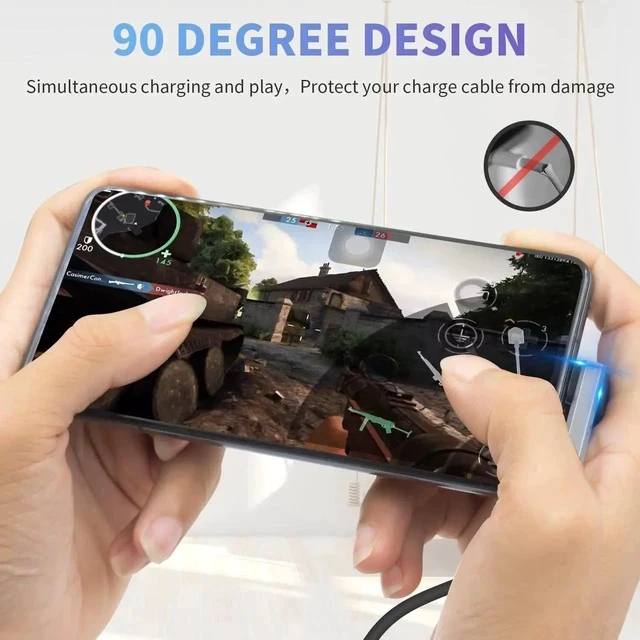 Alt view image 2 of 7 - 90 Degree USB C Adapter, Right Angle USB C Male to Female Adapter, 40Gbps Data Transfer, 8K@60Hz Video, Compatible with Thunderbolt4/3, Laptop, Tablet, Phone (1 Pack)
