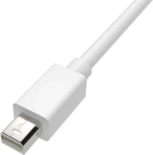 Alt view image 2 of 4 - Active Thunderbolt Mini DisplayPort to VGA Adapter, Mini DP to VGA Converter Supports Max 1920x1200 1080P Full HD, Compact White MDP to VGA Dongle for Laptop, PC, Monitor, Projector