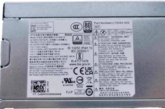 Main image of L70042-002 L70042-004 For 280 Pro G3 MT 180W Power Supply D19-180P1A PCK017