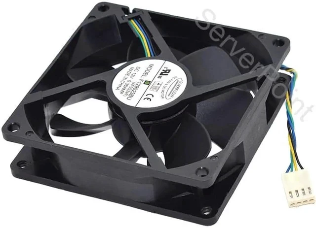 Alt view image 2 of 2 - Well Tested Cooling Fan F129025BU 9025 DC12V 0.38A Four Pins Square Cooling Fan For EVERFLOW