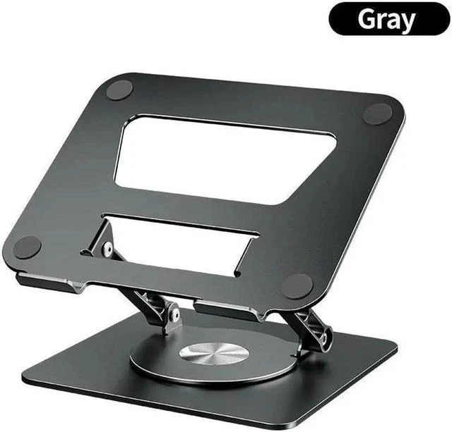 Main image of Foldable Swivel Adjustable Laptop Stand Ergonomic Laptop Riser for Collaborative Work Dual Rotary Shaft Fully Foldable for Easy Storage, Fits MacBook / All Laptops up to 17.3 inches,Gray