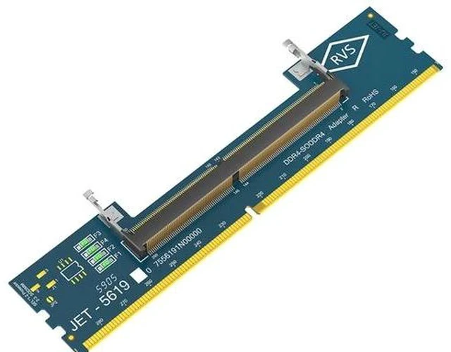 Alt view image 2 of 5 - DDR4 SO-DIMM to DIMM Adapter Card, Laptop DDR4 Memory to Desktop Converter & Tester, 3200/2666/2400/2133MHz, for Intel Motherboard