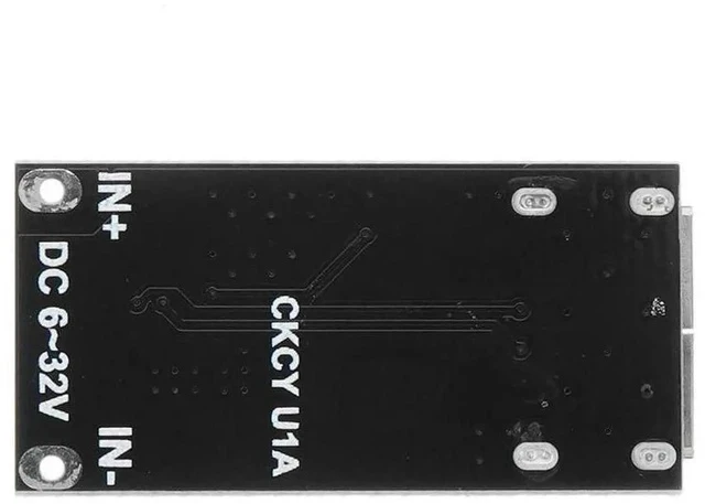 Alt view image 3 of 3 - 2PCS DC-DC Power Buck Module 6V-32V12V24V to QC3.0 Fast Charging Single USB Charging Converter Board