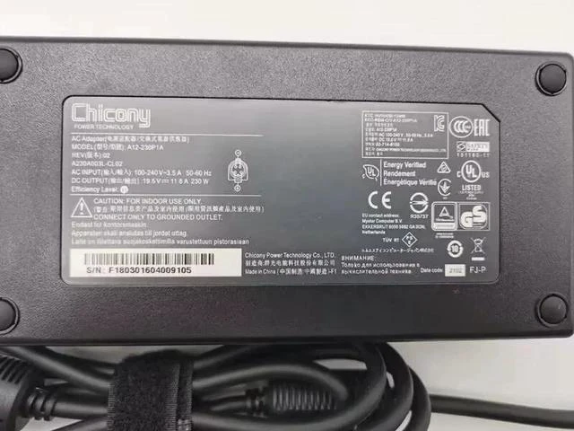 Main image of Original OEM Chicony 230W AC Adpater for Clevo P771DM,A12-230P1A Gaming Laptop