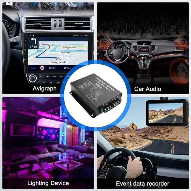 Alt view image 6 of 7 - DC 24V to 12V Step-Down Voltage Converter - 100A, 1200W DC Buck Module Adapter - Car Truck Vehicle Power Supply - 1 Pcs