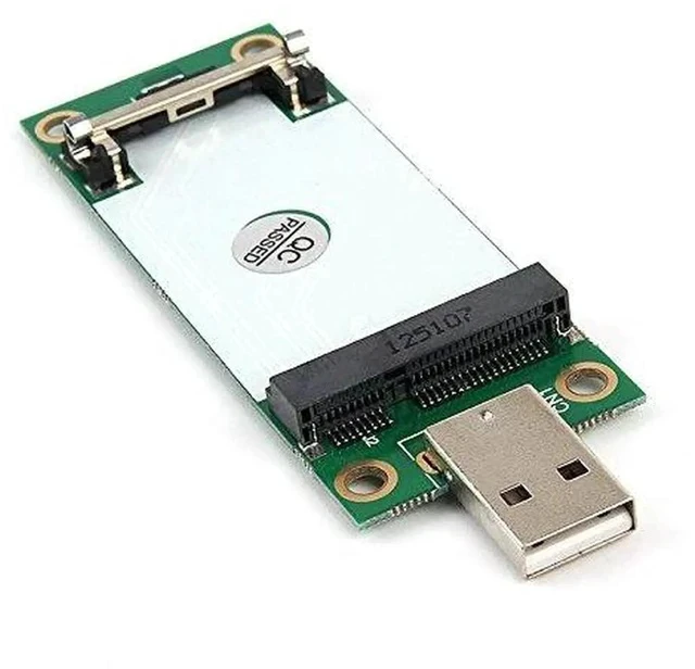 Alt view image 3 of 5 - Mini PCIe WWAN Card to USB Adapter with SIM Slot, Mini PCI Express WWAN/LTE/4G Module Tester Converter, Support 30mm 50mm Wireless Wide Area Network Card