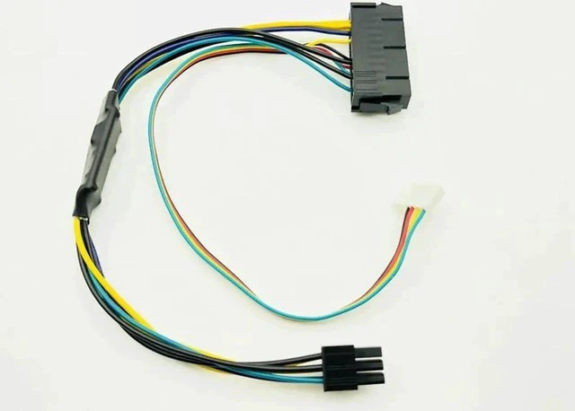 Alt view image 2 of 6 - 30cm ATX Main 24Pin to 6Pin PCI-E PSU Power Adapter Cable 18AWG Power Supply for HP Z220 Z230 SFF Server Workstation Motherboard