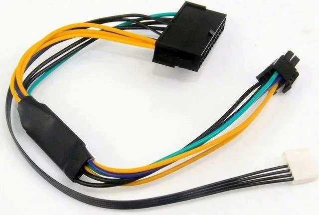 Main image of ATX 24pin to Motherboard 2-port 6pin Adapter Power Supply Cable Cord for HP Z220 Z230 SFF Mainboard Server Workstation 30cm Cord