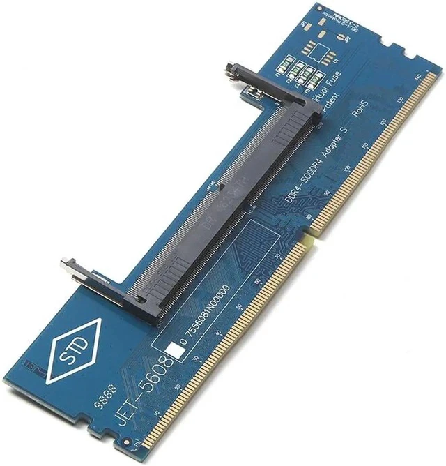 Alt view image 3 of 4 - Computer Components DDR4 Laptop SO-DIMM to Desktop DIMM Memory RAM Connector Adapter Desktop PC Memory Cards Transfer Adaptor