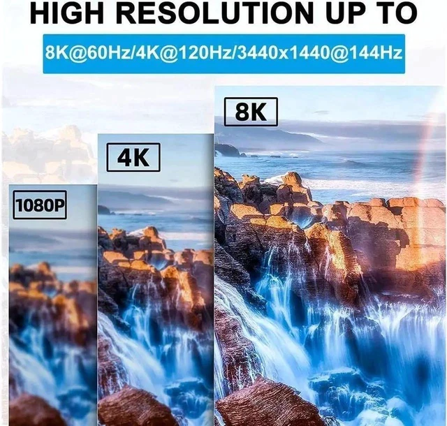 Alt view image 2 of 7 - USBC KVM Switch 2 in 1 Out 1 in 2 Out 8K60HZ Bidirectional Interconvertible Compatible Computer Host Laptop Mac Cell Phone External TYPEC Monitor TV Projector Selector Switch Box