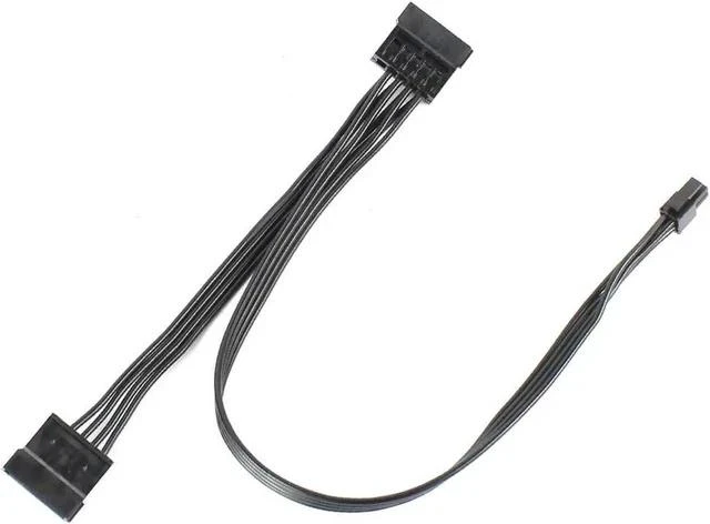 Main image of PC Power Supply Cable Motherboard ATX Mini 4 Pin to SATA SSD for M410 M415 M425 B415 M610 M710 M4200R Motherboard 4P to 1 / Turn 2 SATA (Type 4 45cm)