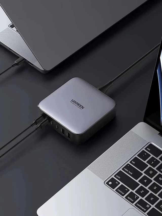 Alt view image 2 of 7 - UGREEN Nexode 200W USB C Desktop Charger, 6 Ports GaN PD Fast Charger with 3FT USB C to C Charging Cable Compatible with MacBook Pro/Air, iPad, iPhone 14/14 Pro Max, Galaxy, Pixel, Steam Deck and More