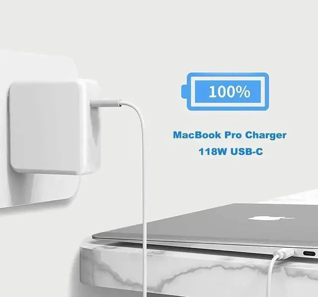 Alt view image 3 of 6 - Mac Book Pro Charger - 118W 96W USB C Charger Fast Charger for MacBook pro/Air ipad Pro M1 M2 Laptop and All USB C Device Include Charge Cable
