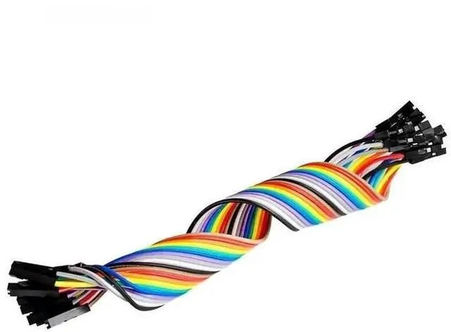 Main image of 20pcs 20cm 2.54mm 1p-1p Pin Female to Female Color Breadboard Cable Jump Wire Jumper For