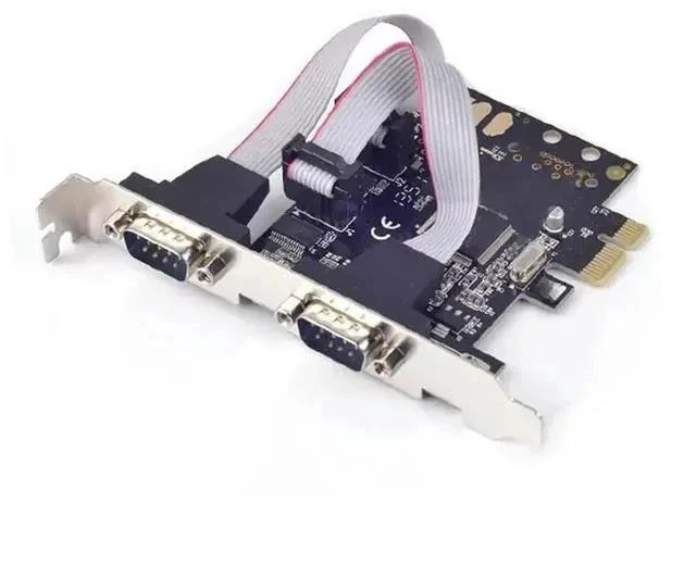 Main image of FOR PCIE 2 Port RS232 RS-232 Serial Port COM to PCI-E PCI Express Card Adapter Converter 2-port Serial Mcs 9922 win10