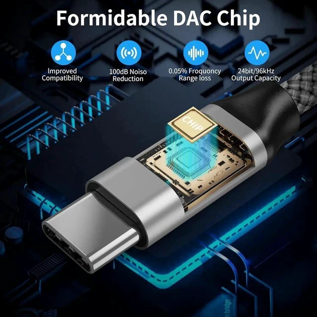 Alt view image 4 of 6 - USB C to Dual 6.35mm 1/4 inch TS Stereo Audio Y Splitter Cable 3FT for iPhone 15/15 Plus/15 Pro/15 Pro Max Amplifier Speaker and Mixer