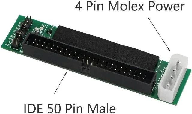 Alt view image 4 of 4 - SCA 80 Pin Female to IDE 50 Pin Male SCSI Hard Drive Adapter Converter, SCSI SCA80 to 50Pin IDE Interface Transfer Card for Vintage Server Hard Disk, Industrial Computer Storage Upgrade
