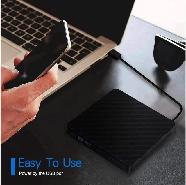 Alt view image 7 of 7 - Type-C/USB3.0 Slim Writer/Burner/Rewriter/CD ROM External DVD Drive for PC Laptop