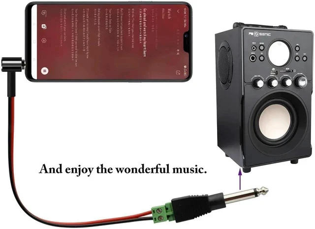 Alt view image 4 of 7 - 6.35mm Screw Terminal Block Connector 6.35mm (1/4") TS Mono Male to 2 Pin/Way Female Bolt Screw Terminals Pluggable AUX Audio Microphone/Speaker Wire Solderless Converter(5-Pack)