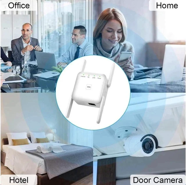 Alt view image 4 of 7 - WiFi Extender, Covers Up to 2152 Sq.ft and 20 Devices, Up to 1200Mbps Dual Band WiFi Range Extender, WiFi Booster to Extend Range of WiFi Internet Connection