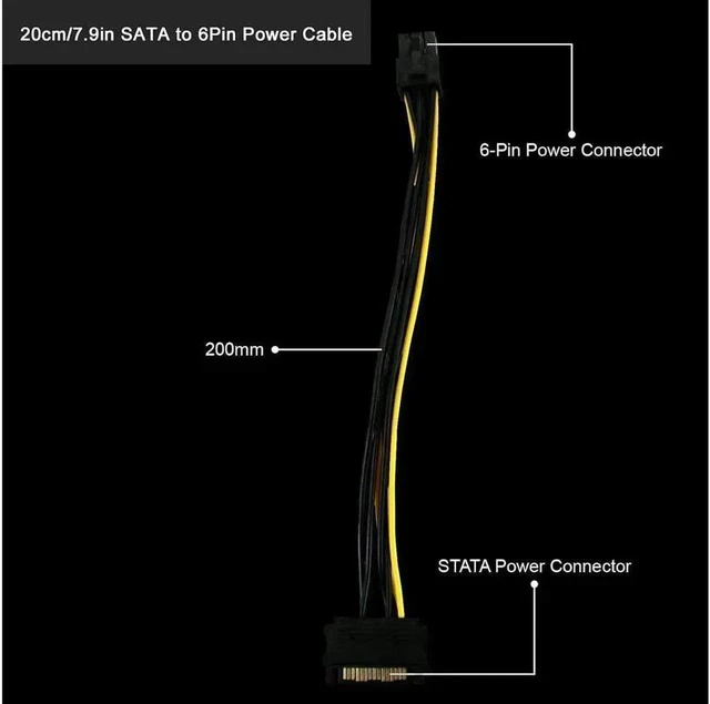 Alt view image 2 of 7 - PCI-E Riser for Bitcoin Litecoin ETH Coin Mining 6 PIN Powered PCIE Extension Cable GPU Riser Ethereum Mining ETH GPU Extension Cable PCIEX1 to PCIE X16 VER006C GPU Riser(Blue 6-PCS)