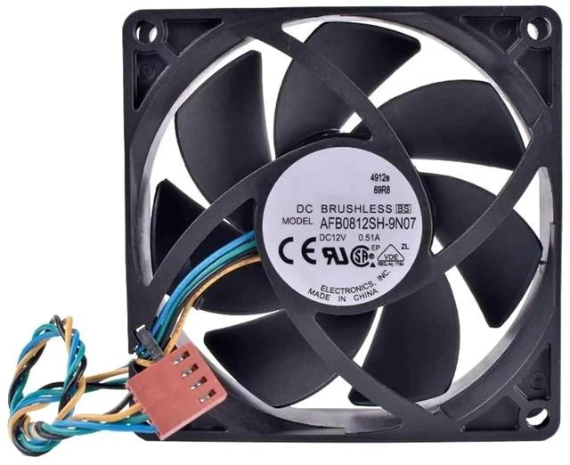 Main image of Delta AFB0812SH-9N07 8025 DC12V 0.51A 4-Pin PWM Cooling Fan, 80×80×25mm High Airflow 4-Wire Fan for CPU, Motherboard & PC Case