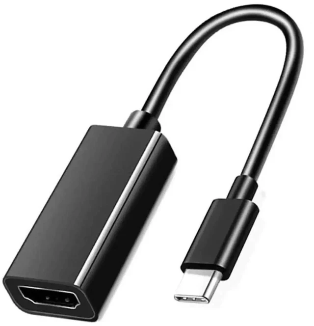 Alt view image 2 of 3 - USB-C to HDMI Compatible Cable, USB 3.1 Type-C to 4K HDMI Video Converter Cord for MacBook, Laptops, Desktops, HDTV Monitors