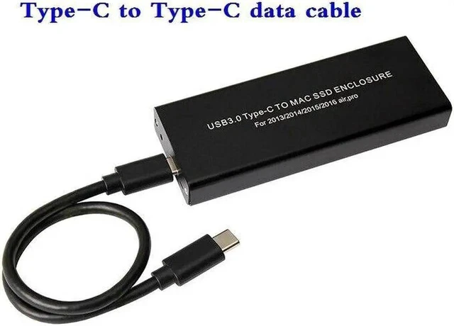 Alt view image 2 of 5 - Type-C USB3.0 to 16+12 Pin Enclosure for Macbook Air Pro 2013 2014 2015 Case