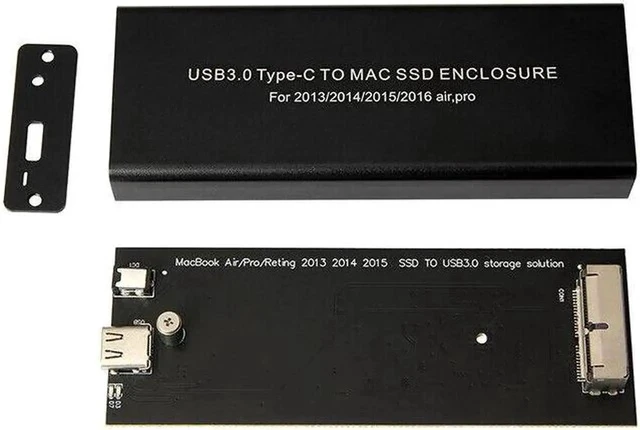 Alt view image 4 of 5 - Type-C USB3.0 to 16+12 Pin Enclosure for Macbook Air Pro 2013 2014 2015 Case