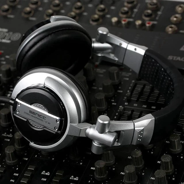 Alt view image 6 of 6 - Gemdeck DJ Headphones Over Ear Headphones for Studio Monitoring and Mixing