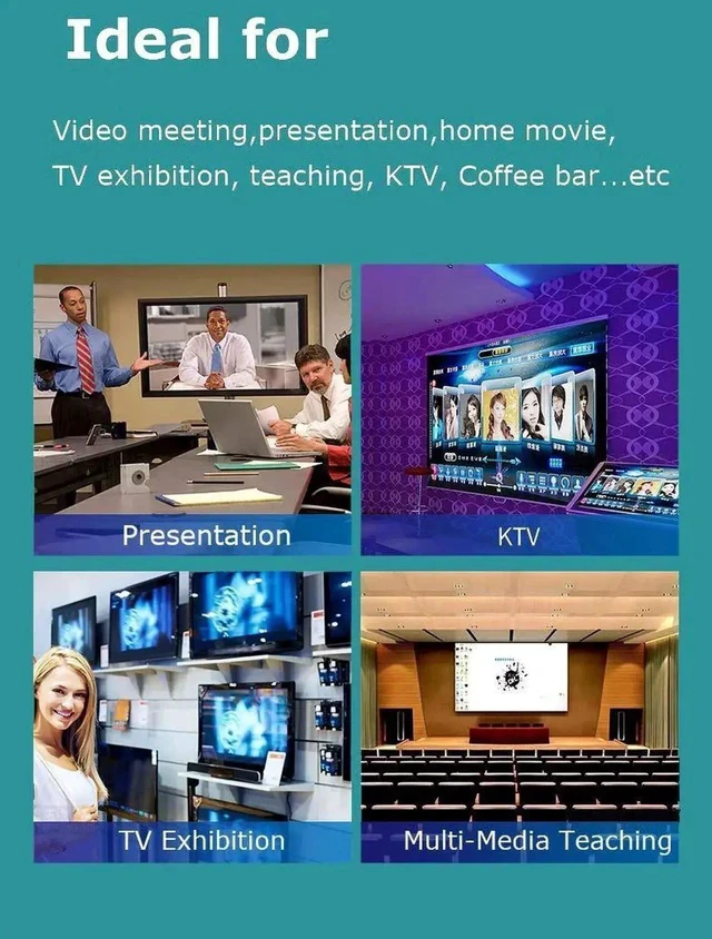 Alt view image 3 of 7 - MT-VIKI Powered 1 in 2 Out HDMI Splitter 1x2 4K@30Hz Mirror Duplicate Dual Monitor Splitter with Power Adapter for PS4 Fire Stick HDTV Projector