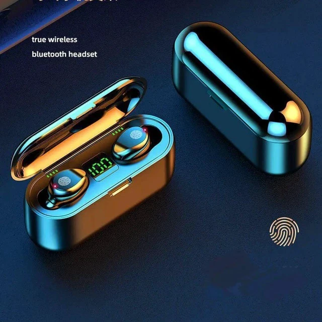 Alt view image 4 of 5 - Gemdeck Bluetooth Wireless Headphones In-Ear Earphones Earbuds With Led Display Black