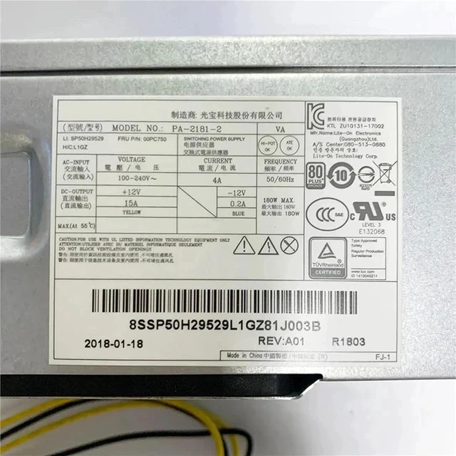 Alt view image 5 of 6 - 180W PSU for 10Pin 4Pin HK280-72PP FSP180-20TGBAB PA-2181-2 PCG010 Switching Power Supply