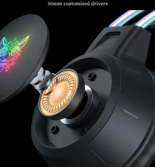 Alt view image 2 of 6 - Gemdeck RGB Cat Ear Headphone, Upgraded Wireless & Wired Gaming Headset with Attachable HD Microphone Black