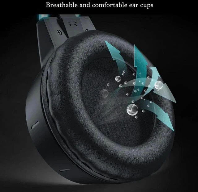 Alt view image 4 of 6 - Gemdeck RGB Cat Ear Headphone, Upgraded Wireless & Wired Gaming Headset with Attachable HD Microphone Black